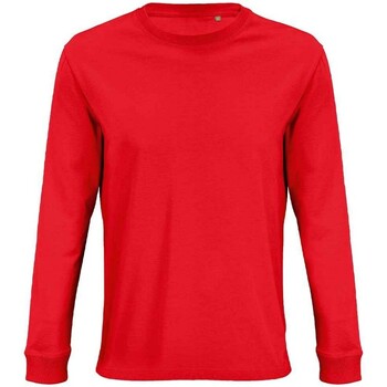 Abbigliamento T-shirts a maniche lunghe Sols Pioneer Rosso
