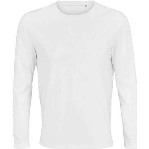 Abbigliamento T-shirts a maniche lunghe Sols Pioneer Bianco
