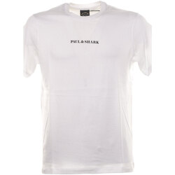 Abbigliamento Uomo T-shirt & Polo Paul & Shark T-shirt con scritta logo Bianco