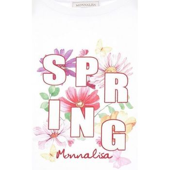 Abbigliamento Bambina T-shirt maniche corte Monnalisa T-SHIRT 11A6141206 Bianco