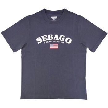 Abbigliamento Uomo T-shirt maniche corte Sebago T-shirt Wiscasset Uomo Blue Marine Blu