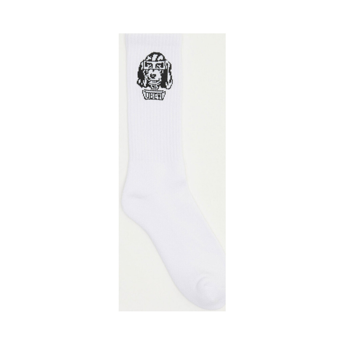 Biancheria Intima Uomo Calzini Obey dog socks Bianco