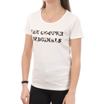 Abbigliamento Donna T-shirt maniche corte Lee Cooper LEE-010698 Bianco