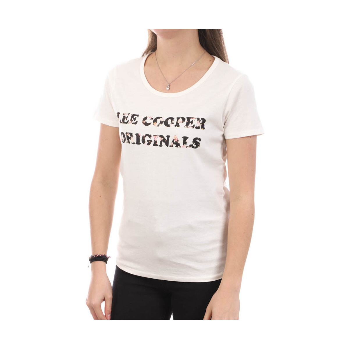 Abbigliamento Donna T-shirt & Polo Lee Cooper LEE-010698 Bianco