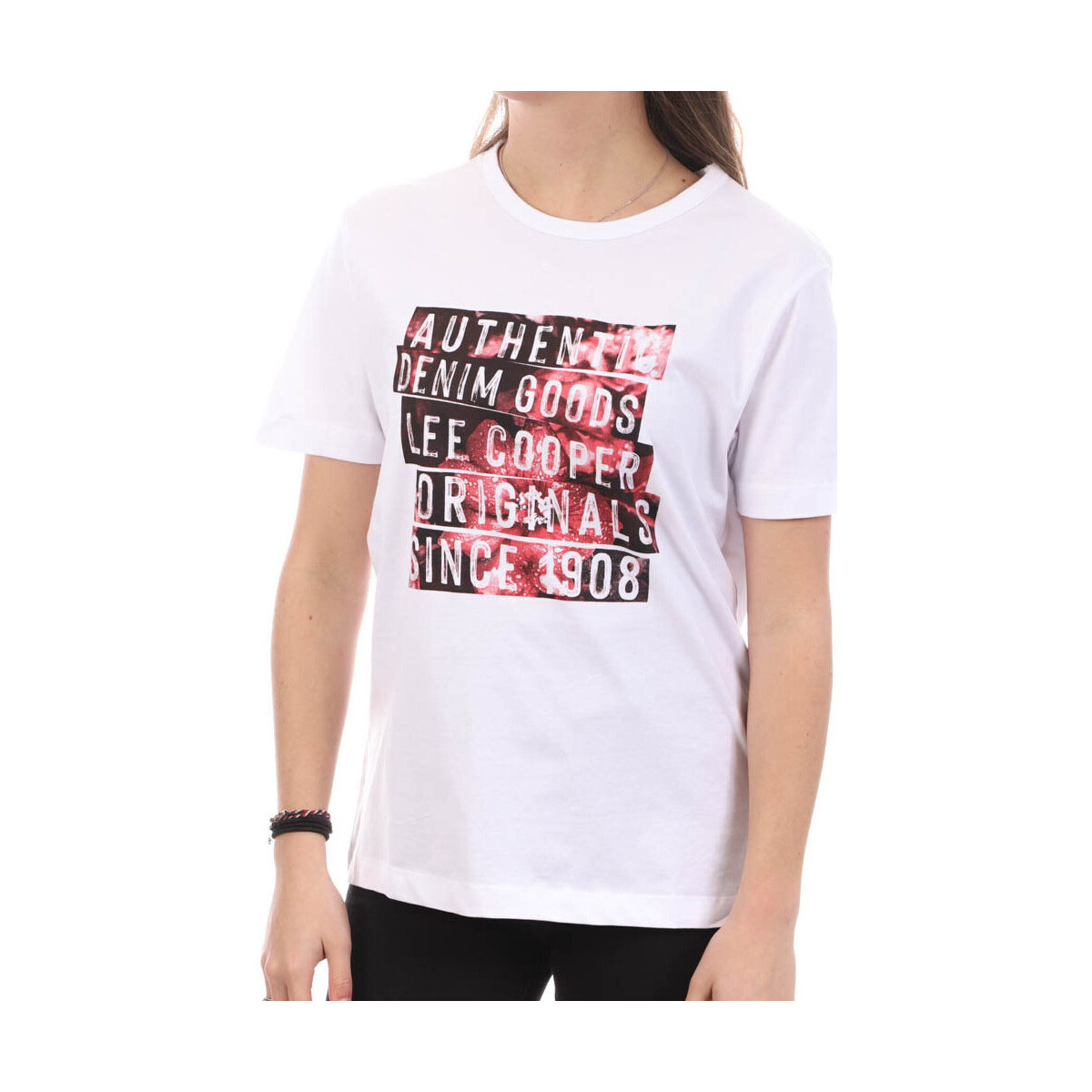 Abbigliamento Donna T-shirt & Polo Lee Cooper LEE-010691 Bianco