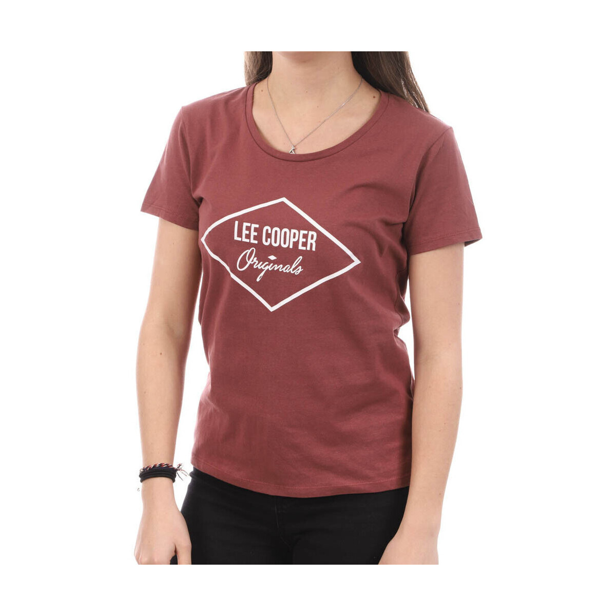 Abbigliamento Donna T-shirt & Polo Lee Cooper LEE-010684 Rosso