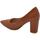 Scarpe Donna Décolleté Malu Shoes Decollete' donna in ecopelle matte cuoio tacco doppio 9 cm comf Multicolore