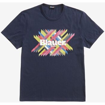 Abbigliamento Uomo T-shirt & Polo Blauer 21SBLUH02393 BL 2000000011561 Blu