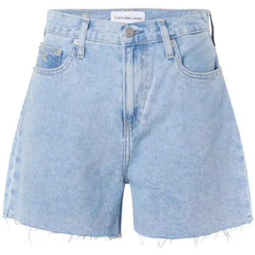 Abbigliamento Donna Shorts / Bermuda Calvin Klein Jeans Logo gold Blu