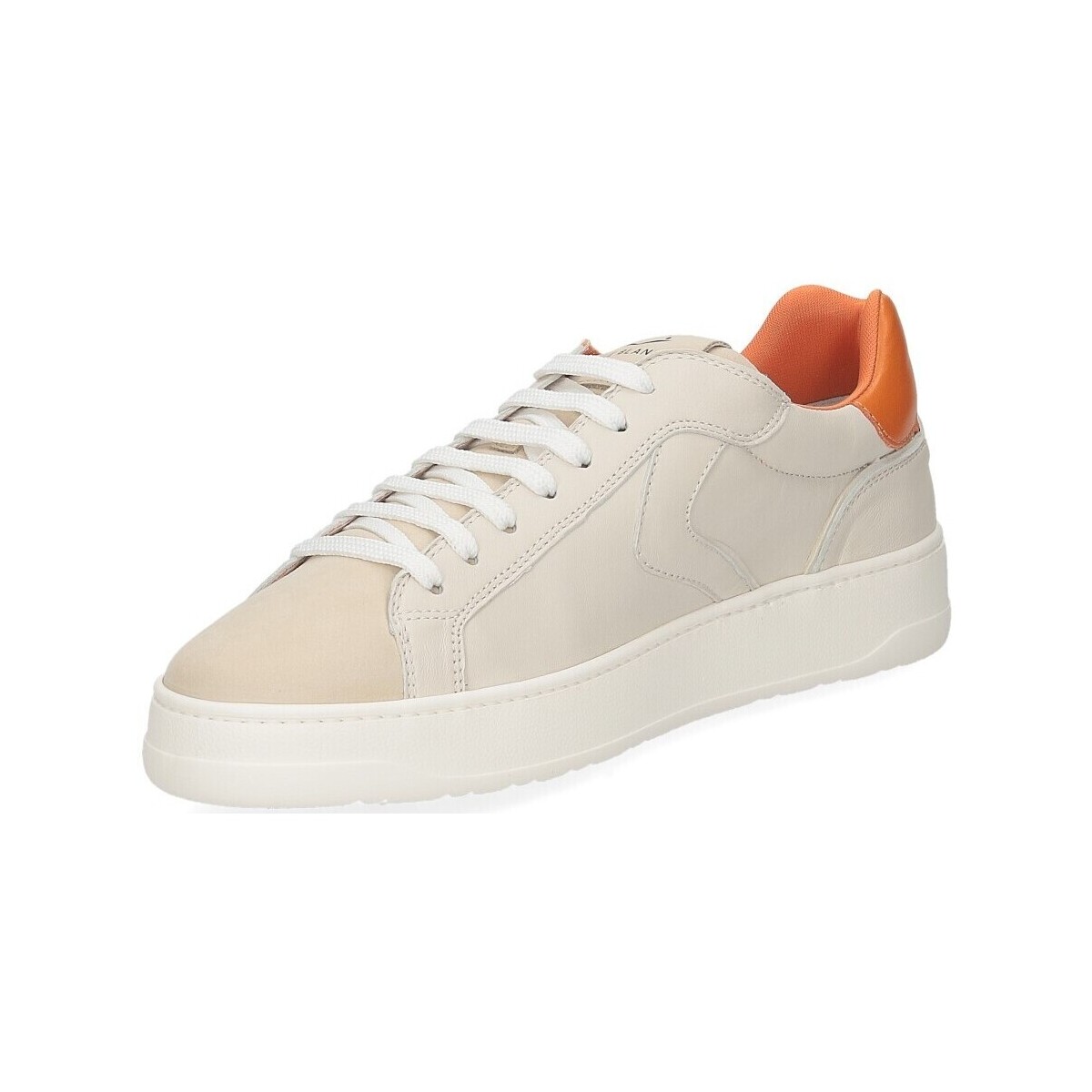 Scarpe Uomo Sneakers Voile Blanche Layton 100 nabuk nappa beige white orange Beige
