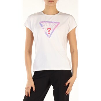 Abbigliamento Donna T-shirt maniche corte Guess W3GI39-K68D2 Bianco
