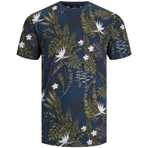 Abbigliamento Uomo T-shirt maniche corte Jack & Jones T-Shirt Uomo Tropic Multicolore