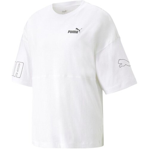 Abbigliamento Donna T-shirt maniche corte Puma T-shirt Donna Power Colorblock Bianco