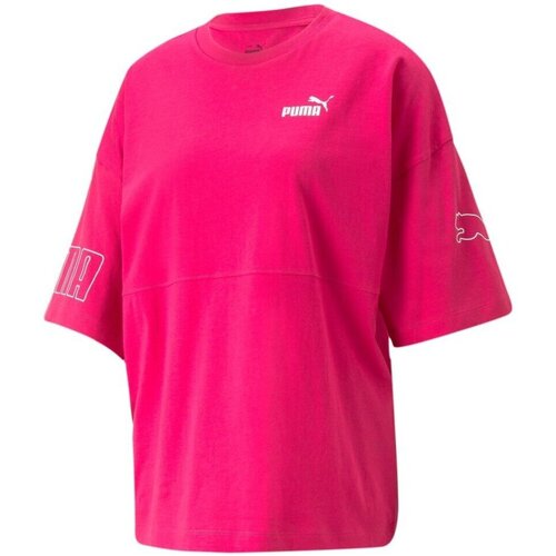 Abbigliamento Donna T-shirt maniche corte Puma T-shirt Donna Power Colorblock Rosa