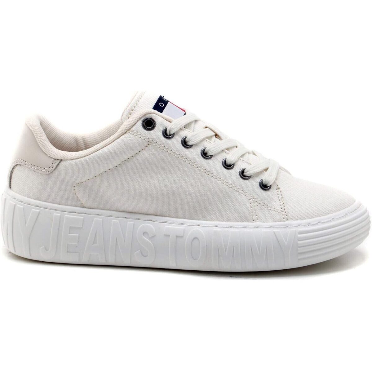 Scarpe Donna Sneakers basse Tommy Jeans TOMMY JEANSNEW CUPSOLE CNVAS LC Beige