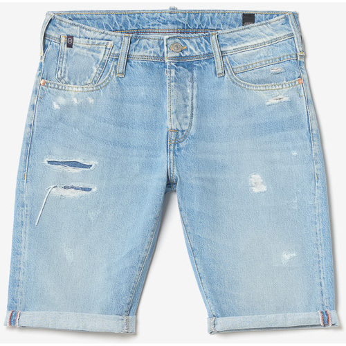 Abbigliamento Uomo Shorts / Bermuda Le Temps des Cerises Bermuda shorts in jeans LAREDO Blu