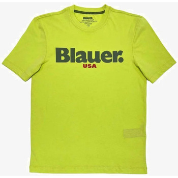 Abbigliamento Uomo T-shirt maniche corte Blauer 23SBLUH02104 2000000296937 Verde
