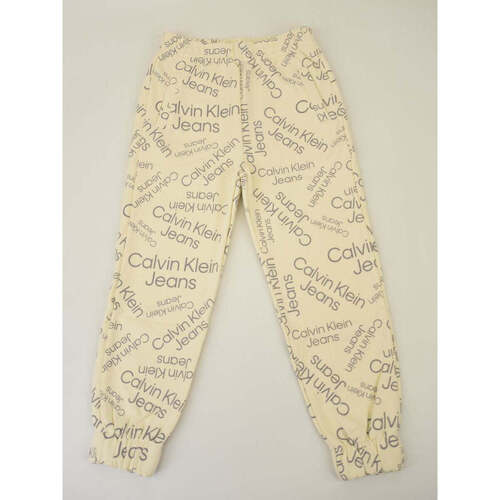 Abbigliamento Bambina Pantaloni da tuta Calvin Klein Jeans  Bianco