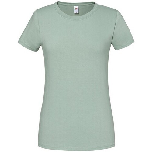 Abbigliamento Donna T-shirts a maniche lunghe Fruit Of The Loom Premium Verde