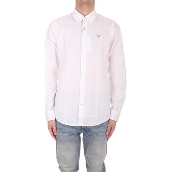 Abbigliamento Uomo Camicie maniche lunghe Barbour MSH5170 Bianco