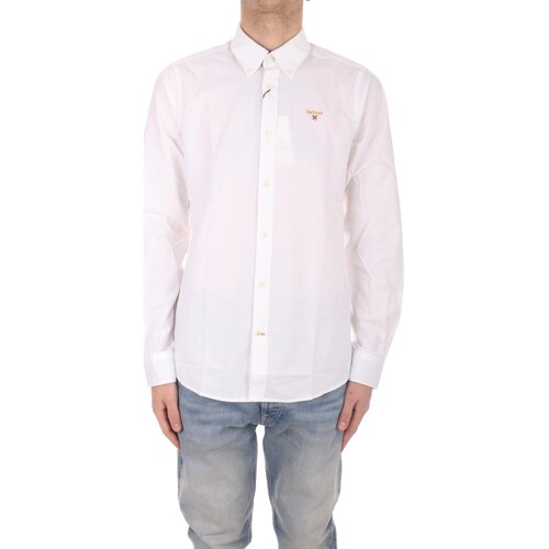 Abbigliamento Uomo Camicie maniche lunghe Barbour MSH5170 Bianco