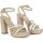 Scarpe Donna Sandali Tsakiris Mallas 675 Sandalo Donna nude multi bianco platino Rosa