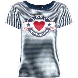 Abbigliamento Donna T-shirt maniche corte Love Moschino W4F303NE2426 Bianco