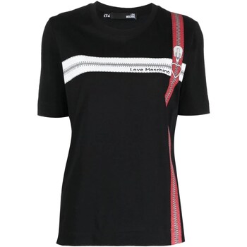 Abbigliamento Donna T-shirt maniche corte Love Moschino W4F154CM3876 Nero