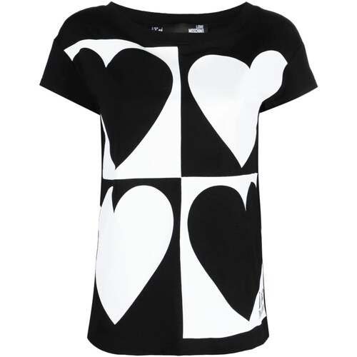 Abbigliamento Donna T-shirt maniche corte Love Moschino W4F303JE1951 Nero