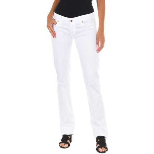 Abbigliamento Donna Pantaloni Met C011444-P084-001 Bianco