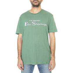 Abbigliamento Uomo T-shirt & Polo Ben Sherman Signature Logo Print Tee Grass Green Verde