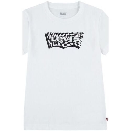 Abbigliamento Unisex bambino T-shirt & Polo Levi's 9EH890 CHECKERED BATWING-W1T Bianco