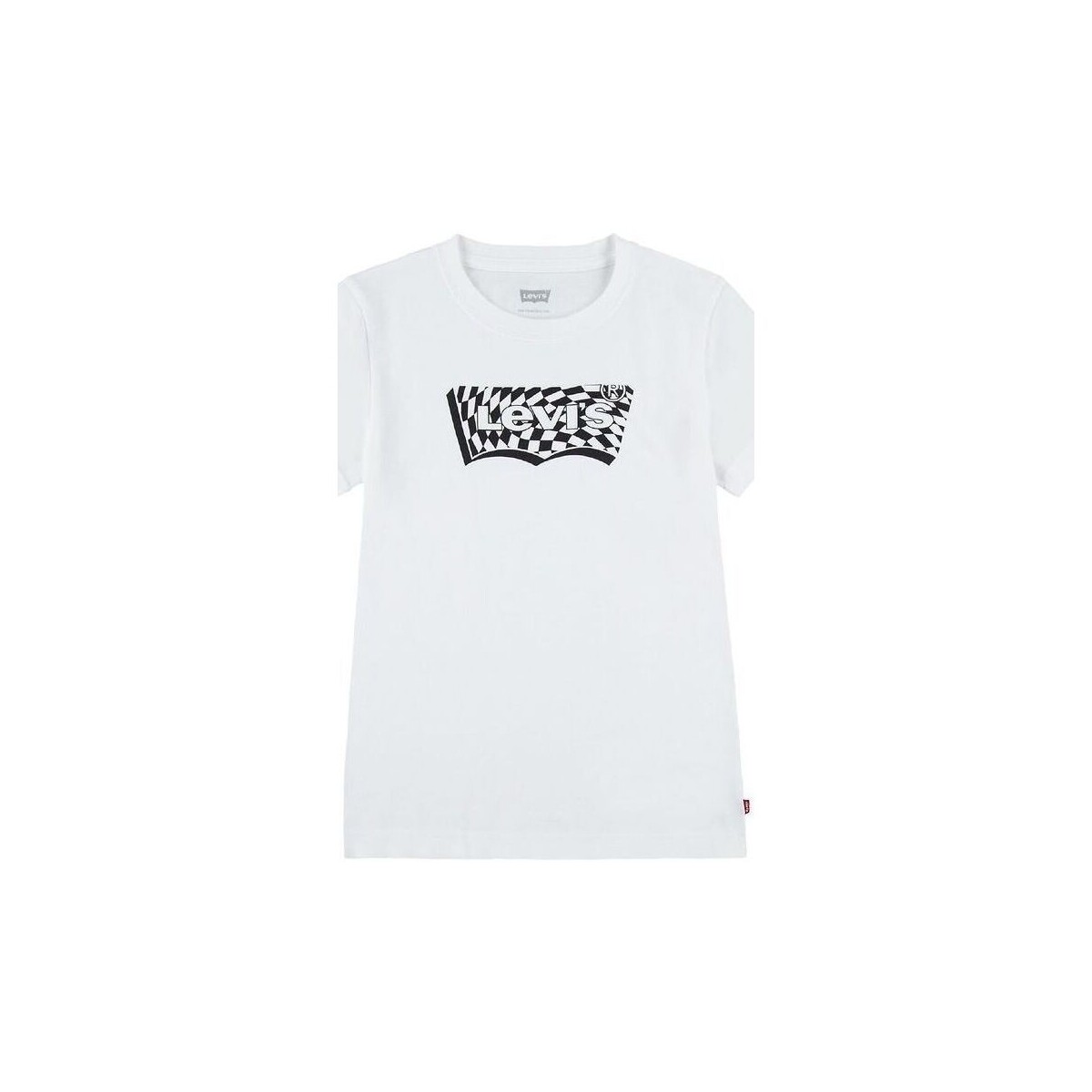 Abbigliamento Unisex bambino T-shirt & Polo Levi's 9EH890 CHECKERED BATWING-W1T Bianco