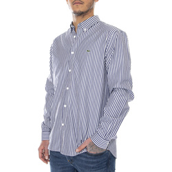 Abbigliamento Uomo Camicie maniche lunghe Lacoste Mens Logo 522 Shirt Multicolore