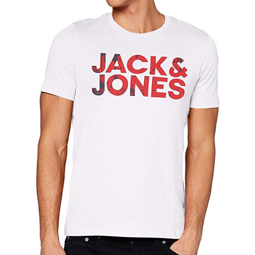 Abbigliamento Uomo T-shirt & Polo Jack & Jones 12213387 Bianco