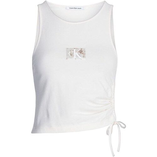 Abbigliamento Donna Top / T-shirt senza maniche Calvin Klein Jeans J20J221062 Bianco