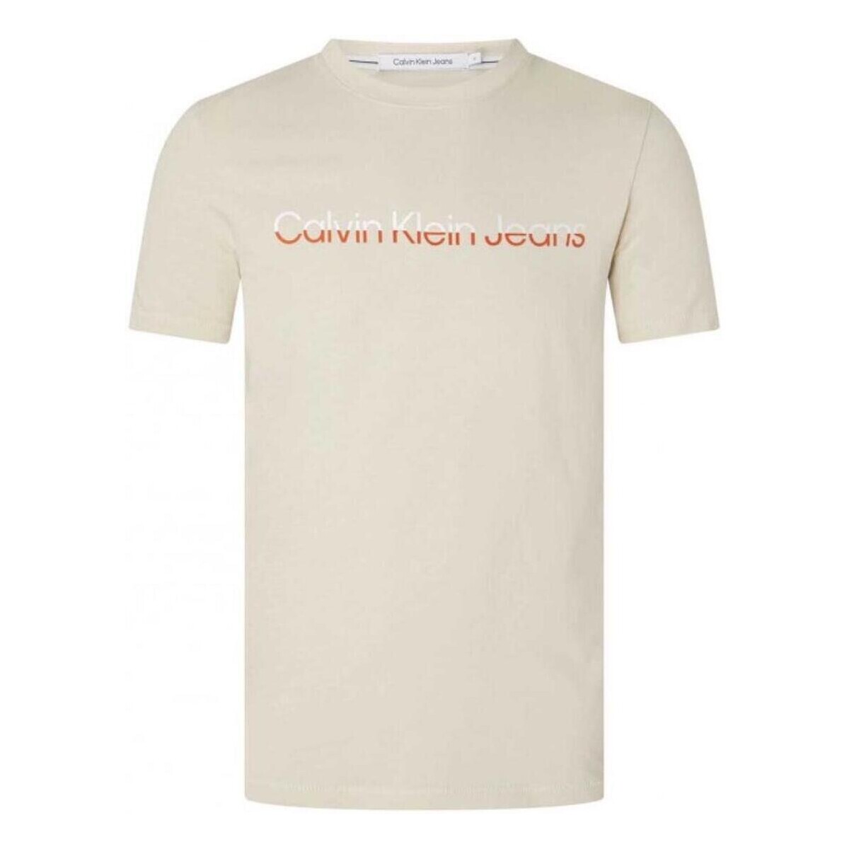 Abbigliamento Uomo T-shirt maniche corte Calvin Klein Jeans  Beige