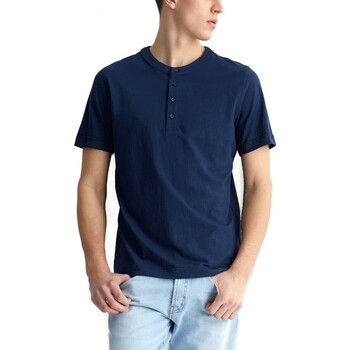 Abbigliamento Uomo T-shirt & Polo Liu Jo T-Shirt Serafino In Cotone Flamefino Blu