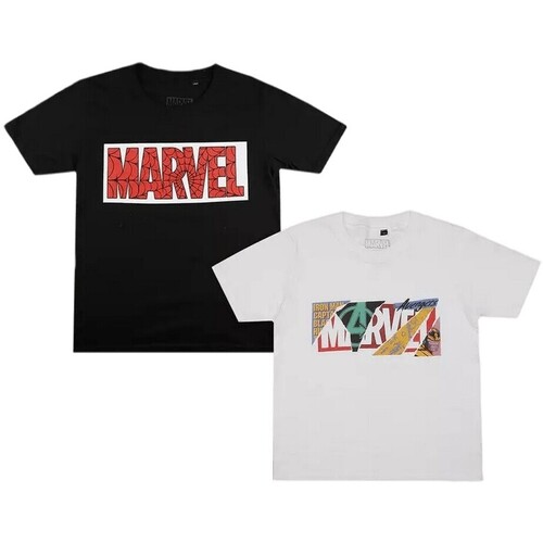 Abbigliamento Bambino T-shirts a maniche lunghe Marvel TV2033 Nero
