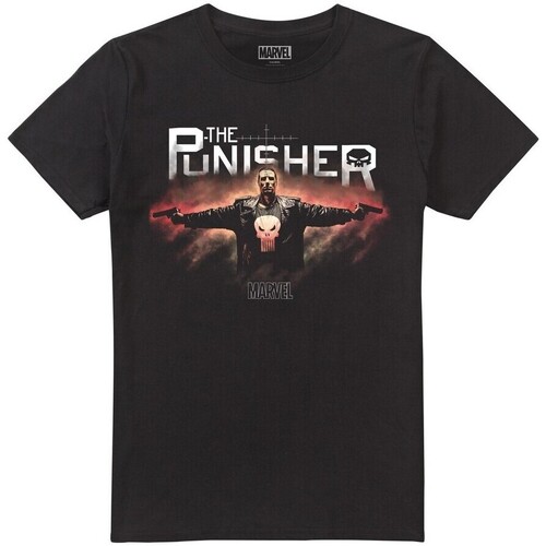 Abbigliamento Uomo T-shirts a maniche lunghe The Punisher TV2058 Nero