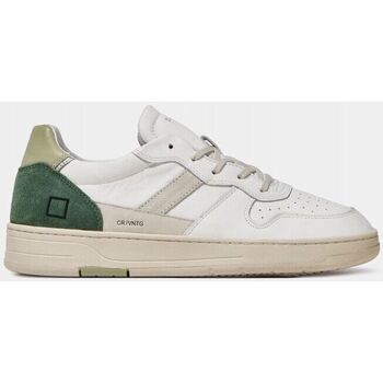 Scarpe Uomo Sneakers Date M381-C2-VC-WG COURT 2.0-WHITE/GREEN Bianco
