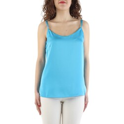 Abbigliamento Donna Top / T-shirt senza maniche Silence NP1003 Blu