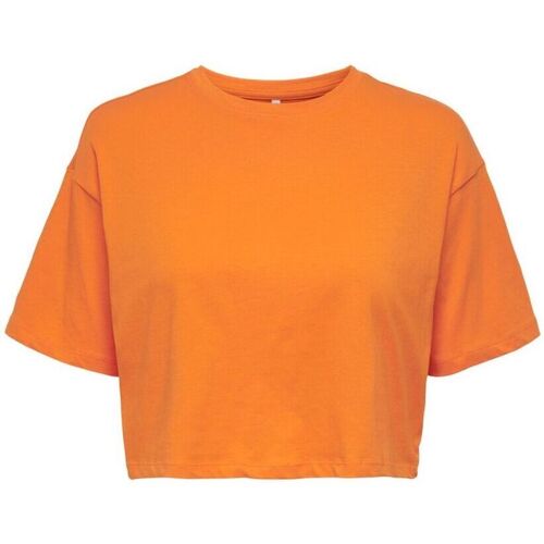 Abbigliamento Donna T-shirt & Polo Only 15252473 MAY-ORANGE PEEL Arancio
