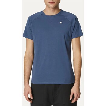 Abbigliamento Uomo T-shirt maniche corte K-Way K0074Q0 Blu