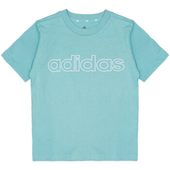 Abbigliamento Bambina T-shirt & Polo adidas Originals GS0197 Blu