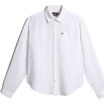 Abbigliamento Uomo T-shirt & Polo Napapijri G-CRETON LS Bianco