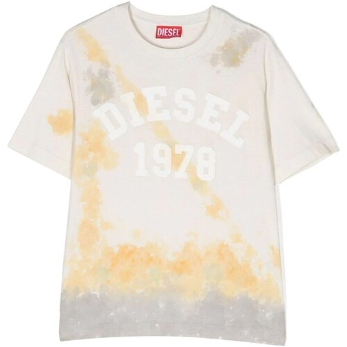 Abbigliamento Bambino T-shirt maniche corte Diesel J01121-KYAU0 Grigio