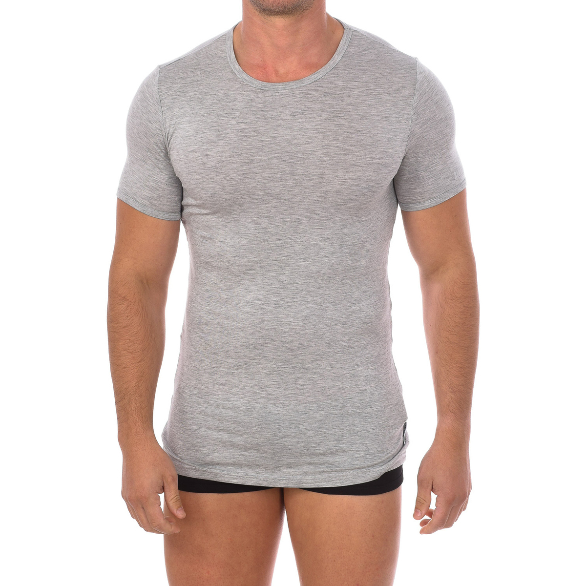 Abbigliamento Uomo T-shirt maniche corte Bikkembergs BKK1UTS03SI-GREYMELANGE Grigio