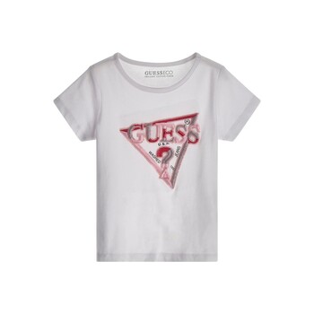 Abbigliamento Bambina T-shirt maniche corte Guess K3YI24 Bianco