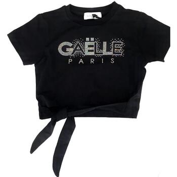 Abbigliamento Bambina T-shirt maniche corte GaËlle Paris 2746M0582 2000000175539 Nero